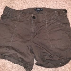 Green Cargo Shorts